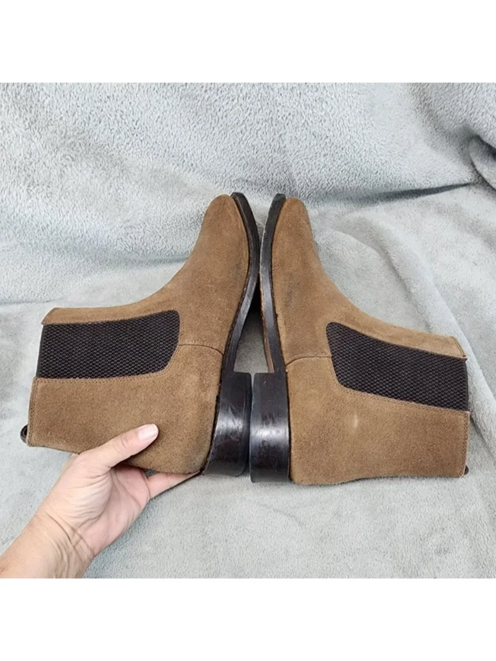 Samuel Windsor Shoes Mens 9.5 Brown Leather Chelsea Boots *Read*